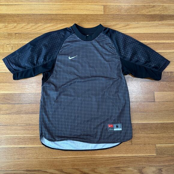 Nike Soccer Goalkeeper Jersey Mens Medium Black Goalie Vintage Y2K - Picture 1 of 3